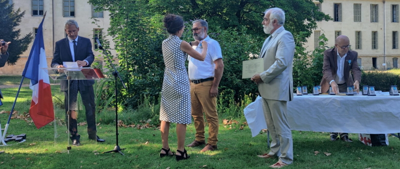 Remise de médaille